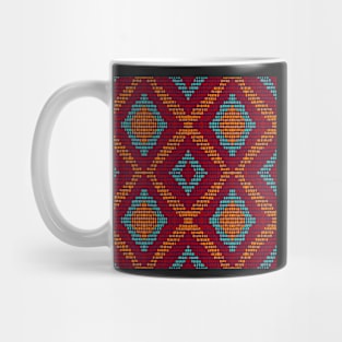 Orange and Blue Boho Mug